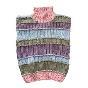 VESTIQUE Multi color Striped Sweater Vest, size small